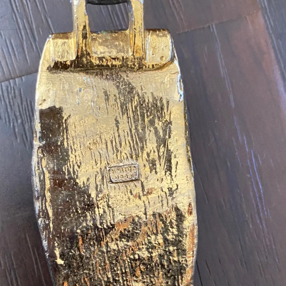 Elegant Gold Leaf Black Belt